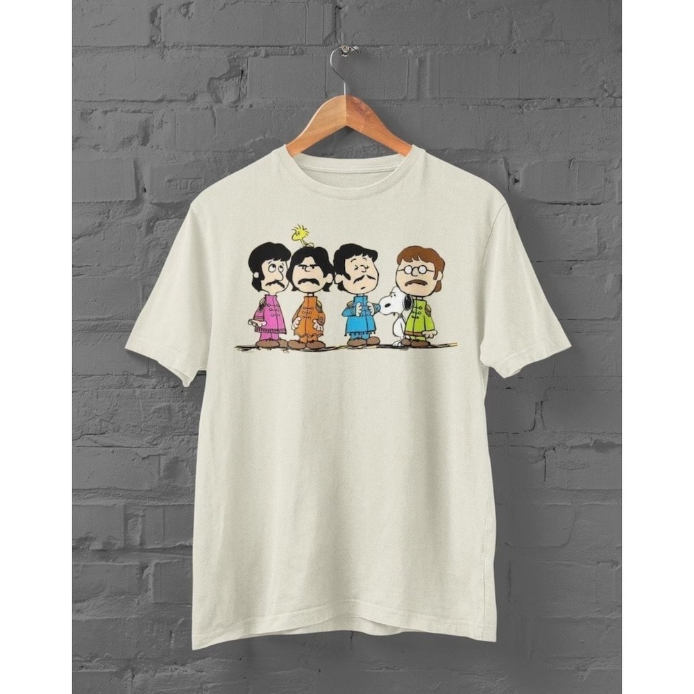 Vintage Style Tshirt The Beatles, Cartoon, Comic Strip Art